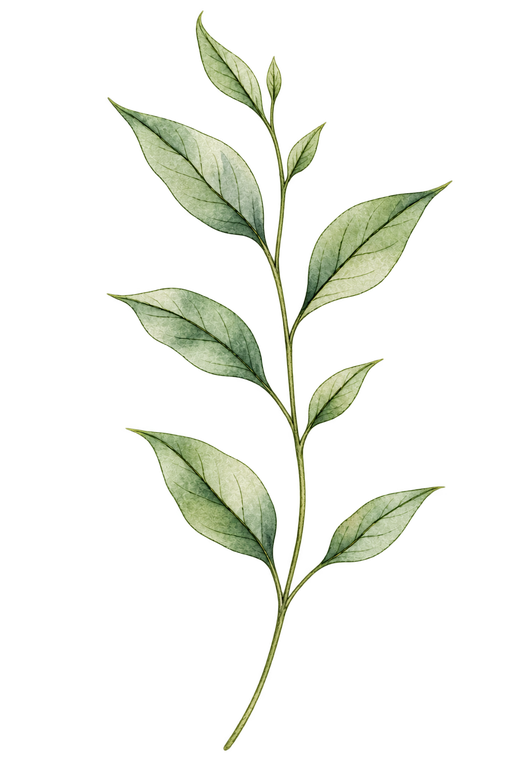 Botanical branch illustration